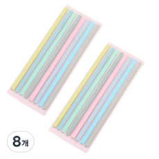 Pogeun商店 底線螢光筆長版索引貼 粉彩8色, 8個, 1入