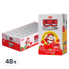 텐텐 비타튼튼 음료 스트로베리, 48개, 140ml
