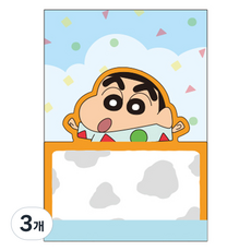 Flyingwhales 蠟筆小新雙功能便條紙, 3個, 睡前時光, 1入