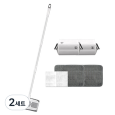 스패로우하우스 길이조절 밀대걸레 정전기청소포 세트, 2세트