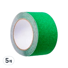파리박사 미끄럼 방지 야외 실내 욕실용 스티커 테이프, 5개, 그린