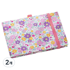 에픽스 미니파레트 수채화 물감 아크릴 상자 스케치 여행 분홍장미 캔버스 스케치북, 2개