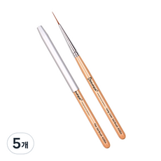 도나와 젤 네일 브러쉬 라이너 롱, 베이지, 5개