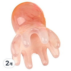 Ondaum 章魚頭皮按摩器, 琥珀色, 2個