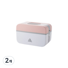 The Flow Company 家用可愛配色急救箱 粉色 小號, 2個