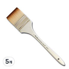 韓國 Rubens 寬刷 83 人造毛 扁刷, 4號, 5支