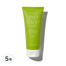 레이티드그린 콜드프레스 아보카도 너리싱 스칼프 팩, 200ml, 5개