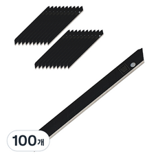 WHASHIN 美工刀片 60度 黑色 SK2H, 100個