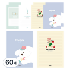 PENPIA 1 200 國高中生英文裝訂筆記本, 隨機出貨, 60個