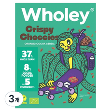 wholey 유기농 크리스피 초코, 275g, 3개