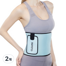 피어니스트 피트니스 허리 벨트, 2개, 하늘