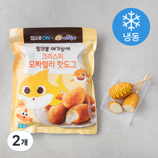집으로온 핑크퐁 아기상어 크리스피 모짜렐라 핫도그 (냉동), 50g, 12개입, 2개