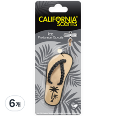 CALIFORNIA scents 涼鞋款懸掛式芳香劑, 6個, 冰爽香