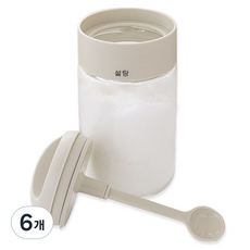 클레로 클래식 스푼형 유리 양념병, 250ml, 6개