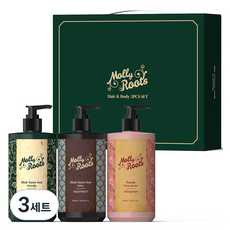 몰리루트 블랙커민씨드 버터플라이 샴푸 + 벨벳 트리트먼트 + 로즈힙 샌디가든 바디워시 세트, 3세트