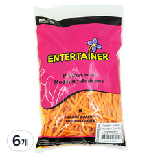 네오텍스 160N 요술풍선 100p, 스탠다드 오렌지, 6개