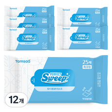 탐사 물걸레 청소포 특대형 25매 리필, 50g, 12개