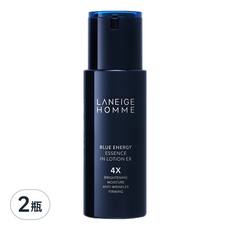 LANEIGE 蘭芝 男士勁能激活精華乳液, 4X亮白保濕抗皺緊緻, 125ml, 2瓶
