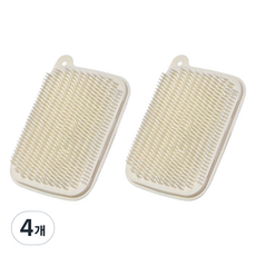 Bior 無異物無異味菜瓜布 米色, 4個, 1入