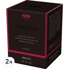 프리미어스티 히비스커스 허브차, 25g, 10개입, 2개