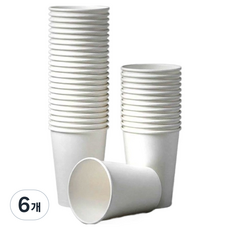커피세븐 무지 종이컵 300ml, 50개입, 6개