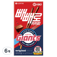 PEPERO KBO 巧克力 樂天巨人, 54g, 6個