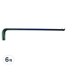 SATA 六角特長球頭扳手 6mm 80112A, 6個