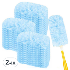 어무드 360도 일회용 먼지털이 핸들 + 리필 30p 세트, 스카이, 2세트