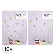 짱구는못말려 5분류 A4 인덱스 홀더, 셋이서, 10개