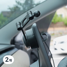 JUPAZIP 吸附式隱藏特斯拉螢幕 Model 3 Model Y Model S Model X 手機支架, 2個, 黑色