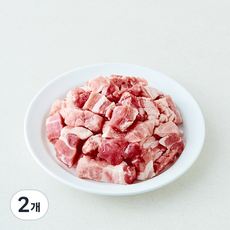 설성목장 무항생제 인증 한돈 삼겹살 찌개용 (냉장), 2개, 400g