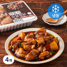 한강식품 안동식 순살 찜닭 (냉동), 600g, 4개