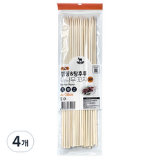 영수산업카멜 대나무 꼬지 28cm, 4개, 30개입