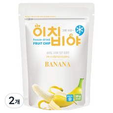이치비야 동결건조 과일칩 바나나, 20g, 2개