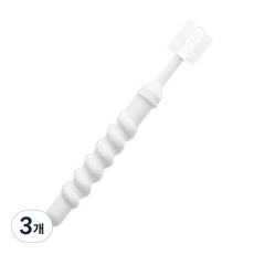 민들레종 베이비플러스 360도 아기 칫솔, 화이트, 3개, 1개입