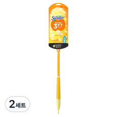 스위퍼 더스터 360 먼지떨이 스타터 키트 엑스텐더블 손잡이 90cm + 리필 3p, 혼합색상, 2세트