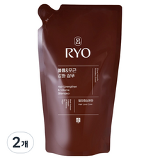 RYO 呂 黑雲豐盈髮根強化緩解掉髮症狀洗髮精 木質香 補充包, 2個, 400ml