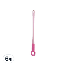 스카위즈 다기능 발 각질 제거 마시지용품 롱, 핑크, 6개