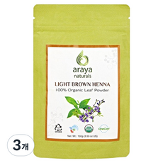 아라야 헤나, 3개, 라이트브라운