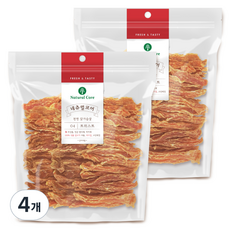 네츄럴코어 강아지 치킨 트위스트 간식, 닭가슴살, 400g, 4개