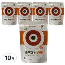 순수람 비건채담카레, 160g, 10개