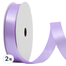 Lead home 馬卡龍高密度緞帶 禮品包裝緞面緞帶 15mm, 紫羅蘭色, 2個, 30m