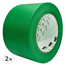 쓰리엠 저항성 마스킹 테이프 그린 72mm x 55m, 2개