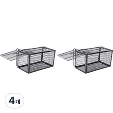 바라망스 가정용 철망 트랩 포획 쥐덫 소, 4개, 1개입