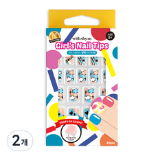 Withshan 兒童女孩美甲小貼士, 11 甜蜜的夢, 2個