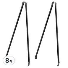 크린메이트 블랙코팅 쓰레기 철집게 35cm, 8개
