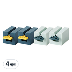 리얼피키 다용도 스탠드 치약 튜브 디스펜서 2종 x 2p 세트, 4세트, 딥그린, 민트