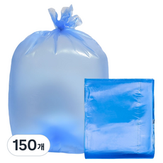 월드크린 분리수거 배접 비닐봉투 파랑, 50L, 150개