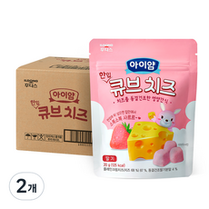 아이얌 한입 큐브치즈, 딸기, 200g, 2개