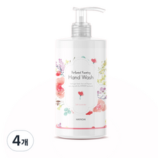 하파데이 소프트 라벤더 퍼퓸드 포밍 핸드워시 플로럴 부케향, 500ml, 4개